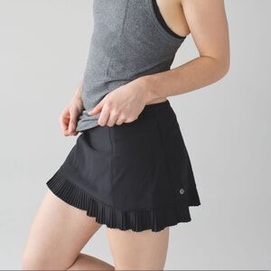 RARE Lululemon City Sky Run By Skirt in black running gym athletic Size 12